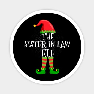 Sister In Law Elf Family Matching Christmas Group Funny Gift Magnet